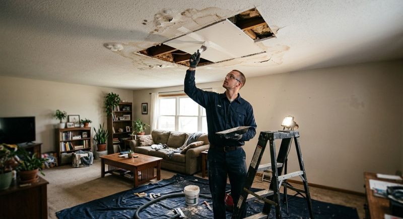 Water Damage Ceiling Repair in Katy, TX